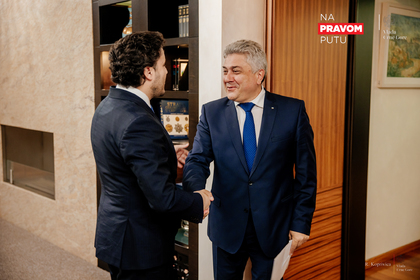 Среща на посланик Стефан Димитров с министър-председателя на Черна гора д-р Дритан Абазович